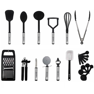23-Piece Kitchen Utensil Set with Stainless Steel Handles product image 23-Piece Kitchen Utensil Set with Stainless Steel Handles product image