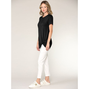 Women's Twist Front Short Sleeve Tunic Tee product image Women's Twist Front Short Sleeve Tunic Tee product image