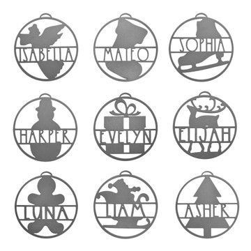 Personalized Waiting for Santa Ornament (3-Pack) product image Personalized Waiting for Santa Ornament (3-Pack) product image