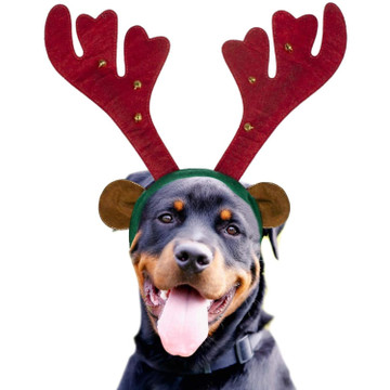 Christmas Reindeer Antlers Headband Dog Costume product image Christmas Reindeer Antlers Headband Dog Costume product image