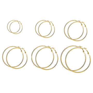 Fenzer™ Gold Hoop Earrings (6-Pair) product image Fenzer™ Gold Hoop Earrings (6-Pair) product image