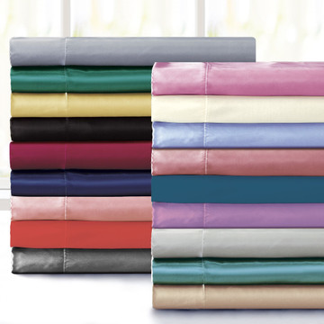Bibb Home® Silky Satin 4-Piece Sheet Sets product image Bibb Home® Silky Satin 4-Piece Sheet Sets product image