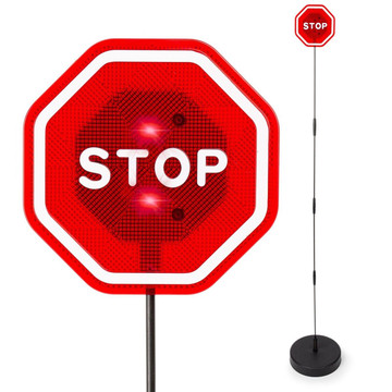 Zone Tech® LED Flashing Stop Sign Parking Assistant product image Zone Tech® LED Flashing Stop Sign Parking Assistant product image