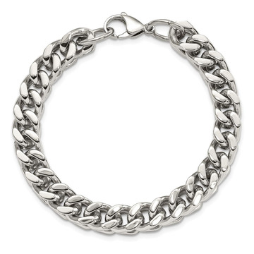 Heavyweight Polished Stainless Steel Bracelet  product image Heavyweight Polished Stainless Steel Bracelet  product image