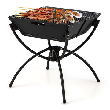 3-in-1 Folding Camping Fire Pit Grill with Carrying Bag & Gloves product image 3-in-1 Folding Camping Fire Pit Grill with Carrying Bag & Gloves product image