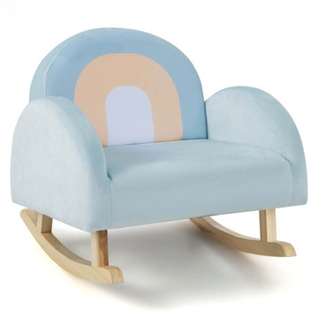Toddlers' Rocking Chair with Solid Rubberwood Frame & Soft Velvet Cover product image Toddlers' Rocking Chair with Solid Rubberwood Frame & Soft Velvet Cover product image