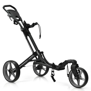 Folding Swivel Wheel Golf Bag Cart product image Folding Swivel Wheel Golf Bag Cart product image