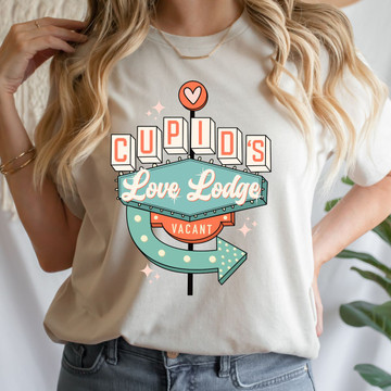 Cupid's Love Lodge Valentine's Day Graphic Top product image Cupid's Love Lodge Valentine's Day Graphic Top product image