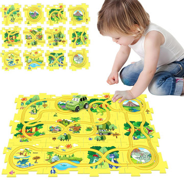 Children Educational Track Car Jigsaw Puzzle product image Children Educational Track Car Jigsaw Puzzle product image