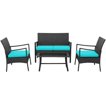 Costway 4-Piece Wicker Patio Furniture Set product image Costway 4-Piece Wicker Patio Furniture Set product image