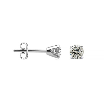 Nearly 1/3-Carat Fiery Diamond Studs in Solid Sterling Silver product image Nearly 1/3-Carat Fiery Diamond Studs in Solid Sterling Silver product image