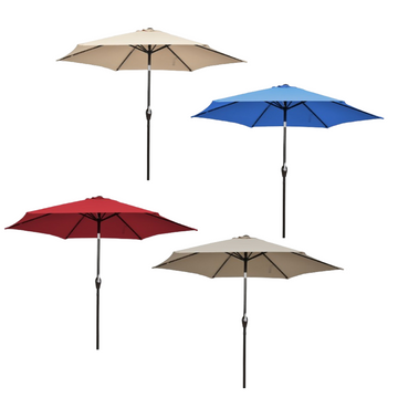 Costway 9Ft Patio Umbrella with Push Button Tilt Crank Lift product image