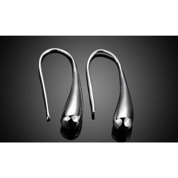 Sterling Silver-Plated Water Drop Hook Earrings product image Sterling Silver-Plated Water Drop Hook Earrings product image