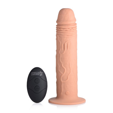 7X Remote Control Vibrating and Thumping Dildo product image 7X Remote Control Vibrating and Thumping Dildo product image