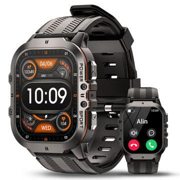 Smart Watch, Bluetooth Call(Answer/Make Call),1.95inch AMOLED HD Display,AI Voice Assistant,100+ Sport Mode,Compatible for Android/iOS Color Orange product image Smart Watch, Bluetooth Call(Answer/Make Call),1.95inch AMOLED HD Display,AI Voice Assistant,100+ Sport Mode,Compatible for Android/iOS Color Orange product image
