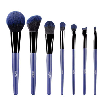 7 Pcs Makeup Brushes Kit Cosmetic Eye Shadow Lip Liner Blending Beauty Set, Blue product image