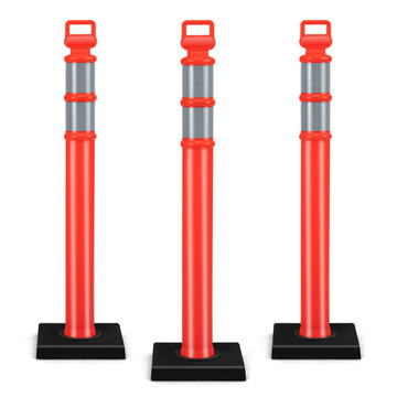 45'' Traffic Delineator Post with Reflector (3-Pack) product image