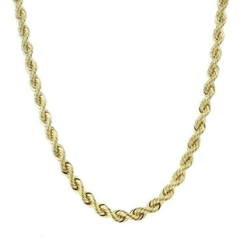 10K Solid Yellow Gold 1.5mm Rope Chain Necklace product image 10K Solid Yellow Gold 1.5mm Rope Chain Necklace product image