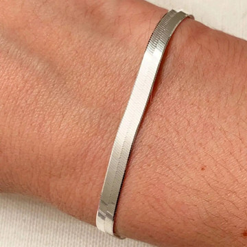 8-Inch Silver Herringbone Bracelet product image 8-Inch Silver Herringbone Bracelet product image
