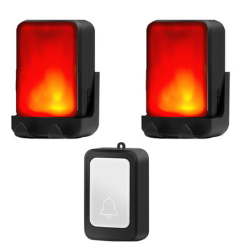 Doorbell with 7 Bright Light Colors and 4 Volumes, 600ft Wireless Doorbells, Home/Office, Suitable for Elderly, 1 Transmitter,Black product image Doorbell with 7 Bright Light Colors and 4 Volumes, 600ft Wireless Doorbells, Home/Office, Suitable for Elderly, 1 Transmitter,Black product image