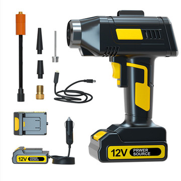 Rechargeable Battery Powered Handheld Air Pump with 12V Car Power Adapter Digital Pressure Gauge for Cars Motorcycles product image Rechargeable Battery Powered Handheld Air Pump with 12V Car Power Adapter Digital Pressure Gauge for Cars Motorcycles product image