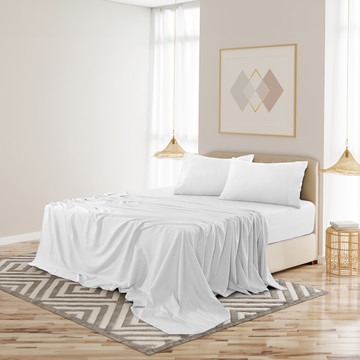 4-Piece Solid Microfiber Deep Pocket Bedding Sheet Set product image 4-Piece Solid Microfiber Deep Pocket Bedding Sheet Set product image