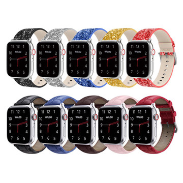 Waloo® Bling & Crocodile Leather Bands for Apple Watch (2-Pack) product image Waloo® Bling & Crocodile Leather Bands for Apple Watch (2-Pack) product image