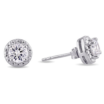 White Sapphire Sterling Silver Stud Earrings product image White Sapphire Sterling Silver Stud Earrings product image