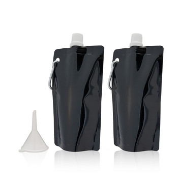 Salute!® 6-Ounce Collapsible Flasks with Funnel (2-Pack) product image Salute!® 6-Ounce Collapsible Flasks with Funnel (2-Pack) product image