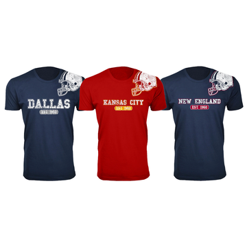 Men's Football Team Helmet Cotton T-Shirt product image Men's Football Team Helmet Cotton T-Shirt product image