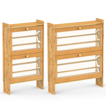 NewHome™ 2-Tier Bamboo Shoe Cabinet (2 Sizes) product image NewHome™ 2-Tier Bamboo Shoe Cabinet (2 Sizes) product image