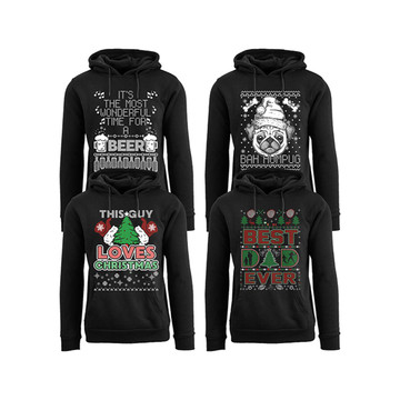 Men's Funny Ugly Holiday Pull Over Hoodie product image Men's Funny Ugly Holiday Pull Over Hoodie product image