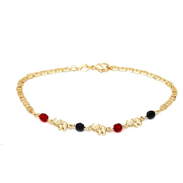 10-Inch 18K Gold Plated Mariner Jet Elephant Anklet product image 10-Inch 18K Gold Plated Mariner Jet Elephant Anklet product image
