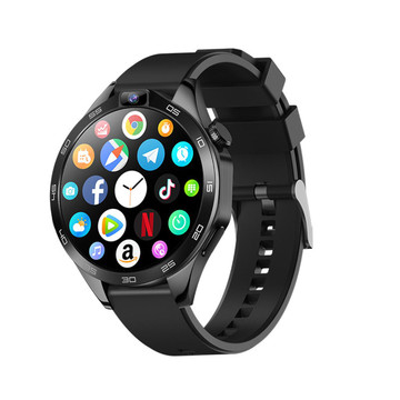 4G LTE Satellite GPS Navigation X11 Android Smartwatch 1.85 Inch Screen APP Download Dual Camera Smartwatch (Black, RAM 2GB ROM 32GB) product image