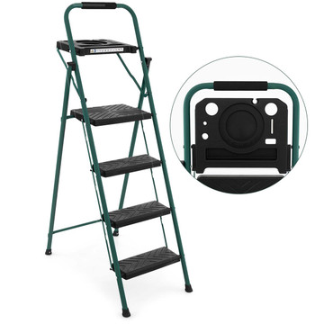 Portable Folding 4-Step Steel Step Stool product image Portable Folding 4-Step Steel Step Stool product image