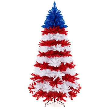 7.5 Foot Patriotic Pre-Lit Artificial Christmas Tree product image 7.5 Foot Patriotic Pre-Lit Artificial Christmas Tree product image