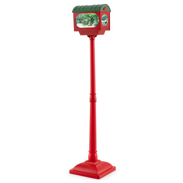 59-Inch Christmas Street Lamp with Sound-Activated Snow Globe Lantern product image 59-Inch Christmas Street Lamp with Sound-Activated Snow Globe Lantern product image