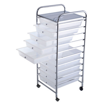 10-Drawer Rolling Storage Cart Organizer product image 10-Drawer Rolling Storage Cart Organizer product image