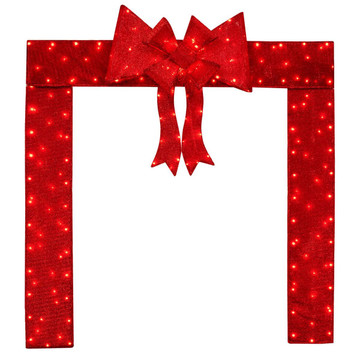 Lighted Christmas Doorway Arch with Removable Bow product image Lighted Christmas Doorway Arch with Removable Bow product image