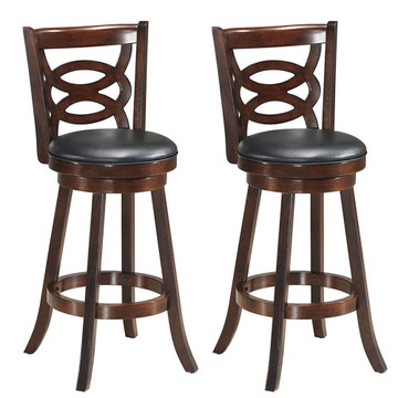 Wooden Oval Design 29-Inch Height Swivel Bar Stools (Set of 2) product image Wooden Oval Design 29-Inch Height Swivel Bar Stools (Set of 2) product image