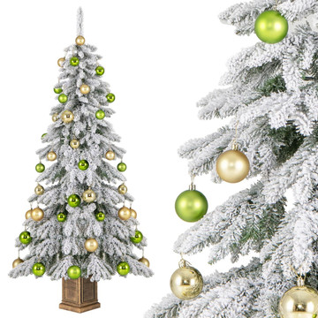 6ft Hinged Artificial Christmas Tree with Ornaments product image 6ft Hinged Artificial Christmas Tree with Ornaments product image