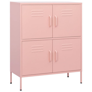 Storage Cabinet Pink 31.5"x13.8"x40" Steel product image