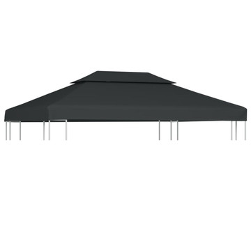2-Tier Gazebo Top Cover 1 oz/ft² 13.1'x9.8' Anthracite product image