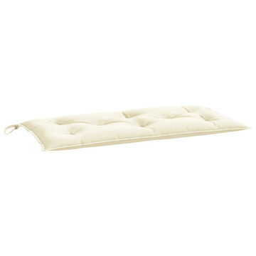 Garden Bench Cushion Cream White 39.4"x19.7"x2.8" Oxford Fabric product image