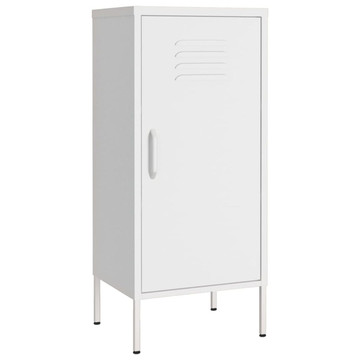Storage Cabinet White 16.7"x13.8"x40" Steel product image