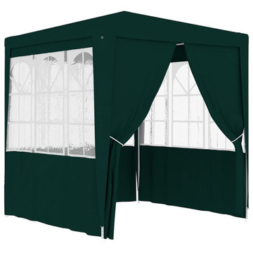 Professional Party Tent with Side Walls 8.2'x8.2' Green 0.3 oz/ft² product image