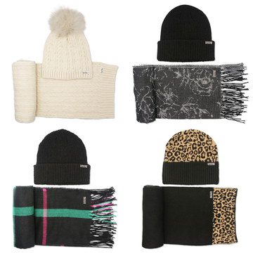 Nicole Miller New York Hanging Scarf and Beanie Set product image Nicole Miller New York Hanging Scarf and Beanie Set product image