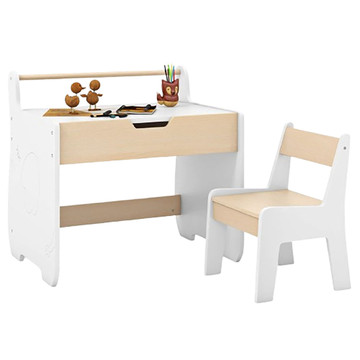 Kids' Table and Chair Set with 2-in-1 Detachable Tabletop and Storage product image Kids' Table and Chair Set with 2-in-1 Detachable Tabletop and Storage product image