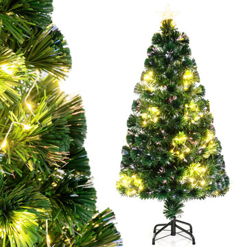4/5/6/7 ft Artificial Christmas Tree with Vibrant Fiber Optics  product image