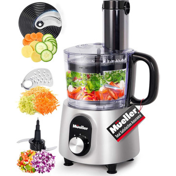 Mueller UltraPrep Food Processor, 8 Cups, Silver product image